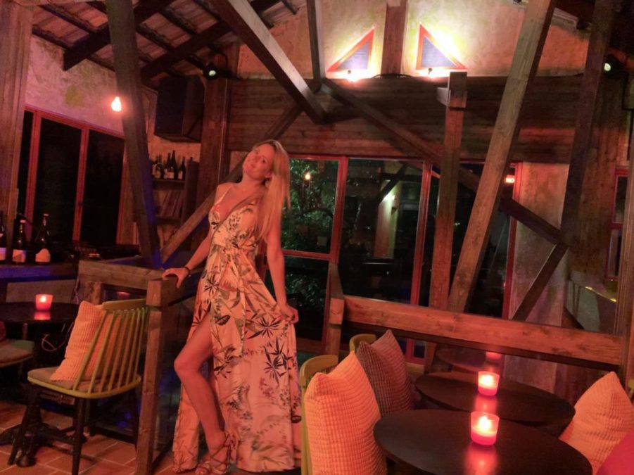 Drinking wine at Gaggans newest bar- WET in Bangkok