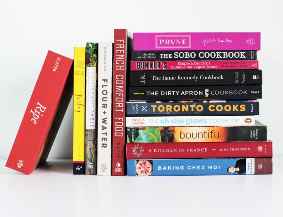 stack of the best cookbooks for 2019