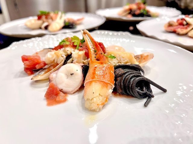 @chefruthiekallai Squid Ink Seafood Pasta in a White Wine Sauce with Crab Claws 🦀 ​​​​​​​​
​​​​​​​​
I met with my team for the Chef throw down next Thursday with @thetritonnews & @fuseappliances 🔪 ​​​​​​​​
​​​​​​​​
I’m excited to show off our ideas with the added challenge of a mystery box. All I can say is delicious. ​​​​​​​​
.​​​​​​​​
.​​​​​​​​
.​​​​​​​​
.​​​​​​​​
.​​​​​​​​
​​​​​​​​
#thetriton #chefchallange #chefcompetition #competition #chef #cheflife #yachtchef #mediterranean #mediterraneanfood #cheftechniques #seafood #privatechef #cooking #food #foodporn #foodie #instafood #cooking #foodphotography #cook #foodgasm #foodstagram #foodlover #dinner #foodblogger #eat  #theartofplating #locallygrown #eatingclean #foodart