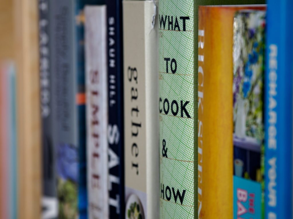 every galley should have plenty of cookbooks for the chefs to use