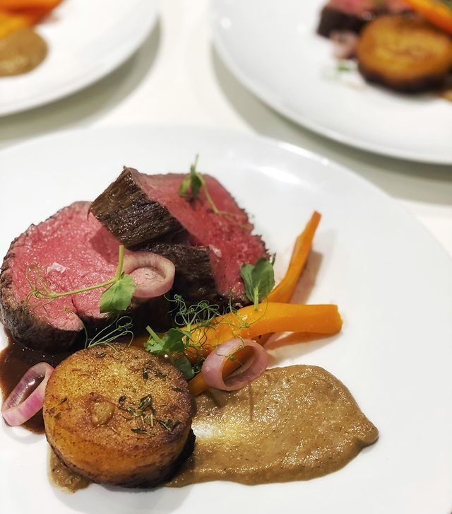 @ellie.girling Meat, 2 veg and potato. For the men.​​​​​​​​
.​​​​​​​​
Not to blow my own 🎺 or owt, but the guest said it’s the best piece of beef he ever had. Soooooooo 💁🏼‍♀️​​​​​​​​
. ​​​​​​​​
Letting le beouf speak for itself, with burnt onion purée, pickled shallot, butter carrot, fondant spud & bone marrow sauce (which was the real ⭐️ of the show)​​​​​​​​
.​​​​​​​​
Mate it’s not even 9am & I could definitely chow down on this!​​​​​​​​
.​​​​​​​​
.​​​​​​​​
.​​​​​​​​
.​​​​​​​​
.​​​​​​​​
​​​​​​​​
#mymuybueno #mymuybuenochefs #yachtchef #superyachtcrew #superyachtchef #yachtcrew #yachties #yachtchefjobs #thesuperyachtchef #luxuryyachts #yotspot #selftaught #selftaughtchef #foodporn #foodpic #menuinspo #realfood #yachtlife #charteryacht #luxuryyacht #expirementwithflavor #chef #yachtchef #culinary #artofplating  #culinarygangstas #chefsonboard #culinaryarts #chefslife #thesuperyachtchef